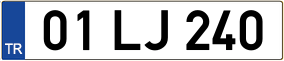 Trailer License Plate